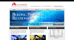 Desktop Screenshot of allianceinvestment.com